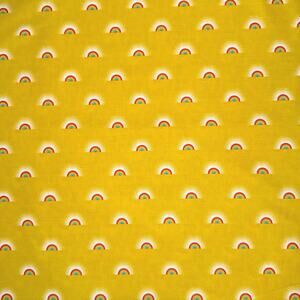 Free Spirit Tula Pink Daydreamer Sundaze Yellow Pineapple - 1/2 Yard - Rainbow